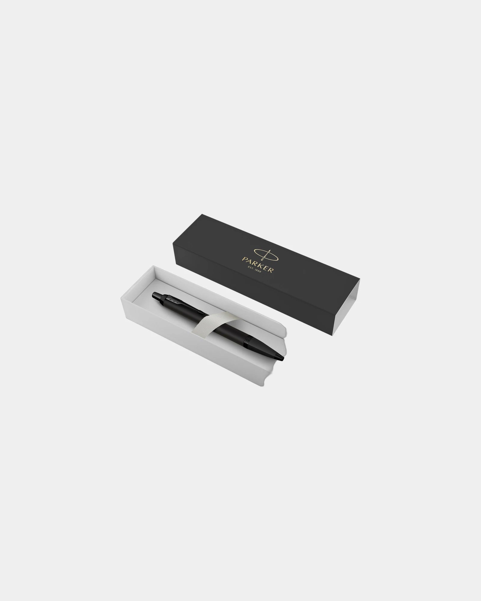 Stylo bille acier inoxydable Parker IM à personnaliser - Noir