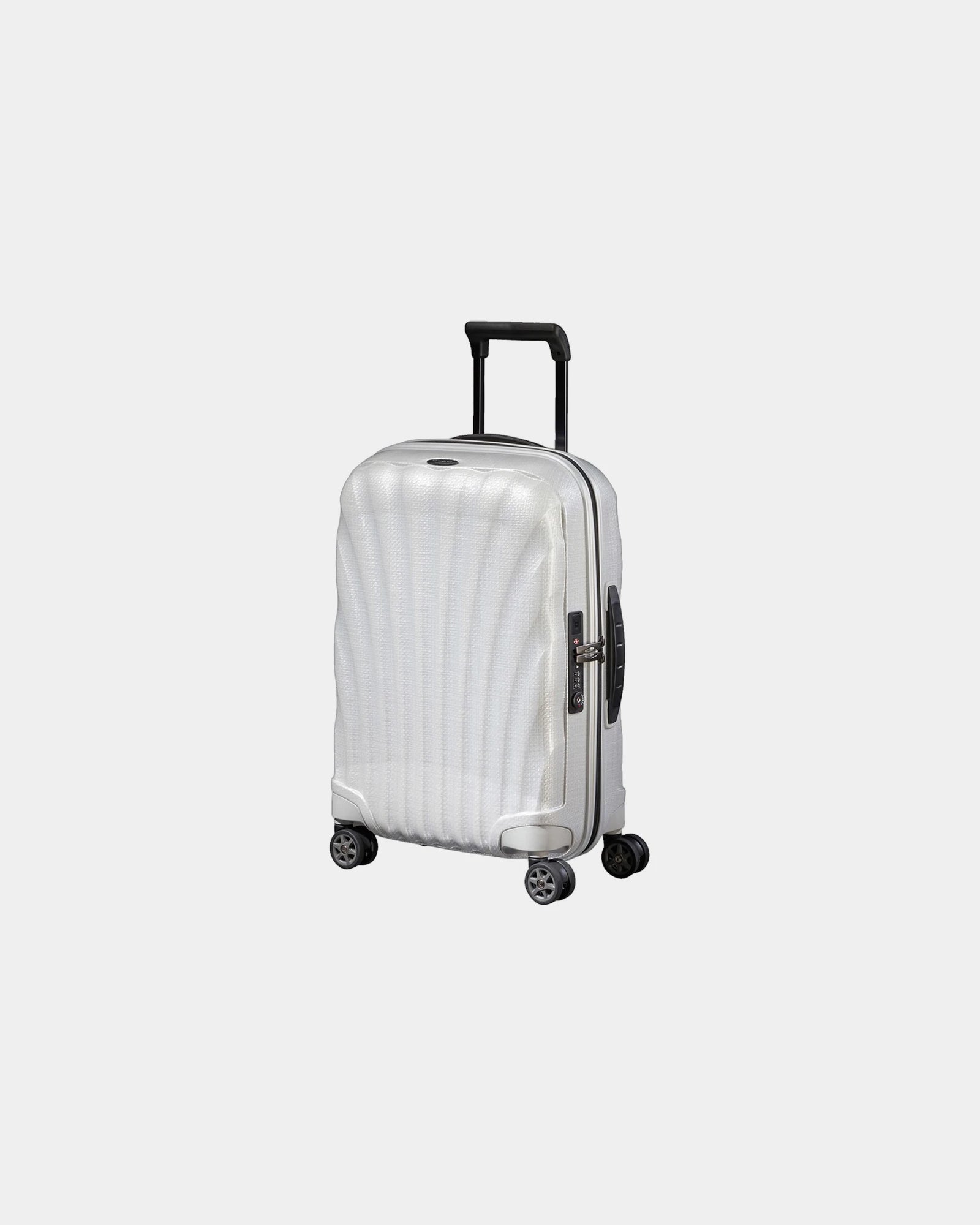 Valise rigide 55 cm Samsonite C-LITE à personnaliser - Blanc