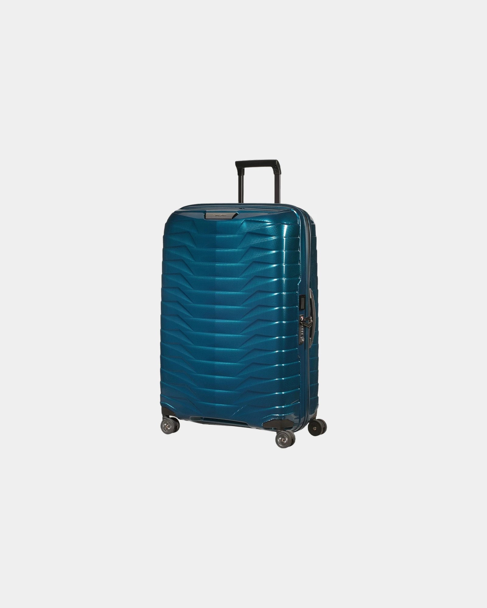 Valise rigide 75 cm Samsonite Proxis à personnaliser - Bleu Métallisé