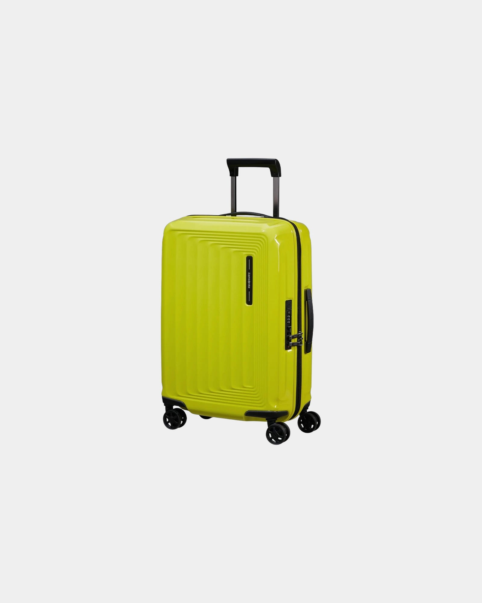 Valise rigide extensible Samsonite Nuon 55 cm à personnaliser - Vert Citron