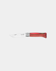Couteau acier au carbone Opinel N°02 Carbone à personnaliser - Red