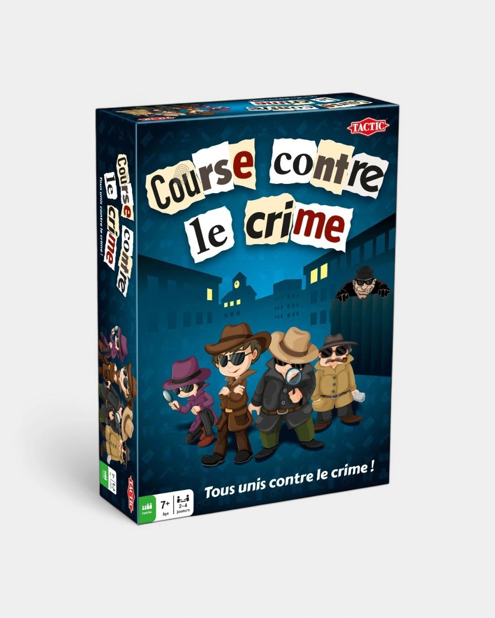 Jeu de course contre le crime