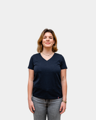 T-shirt femme col V Made in France à personnaliser