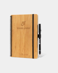 Cahier bambou massif Bambook Classic A5 à personnaliser - Bambou Naturel