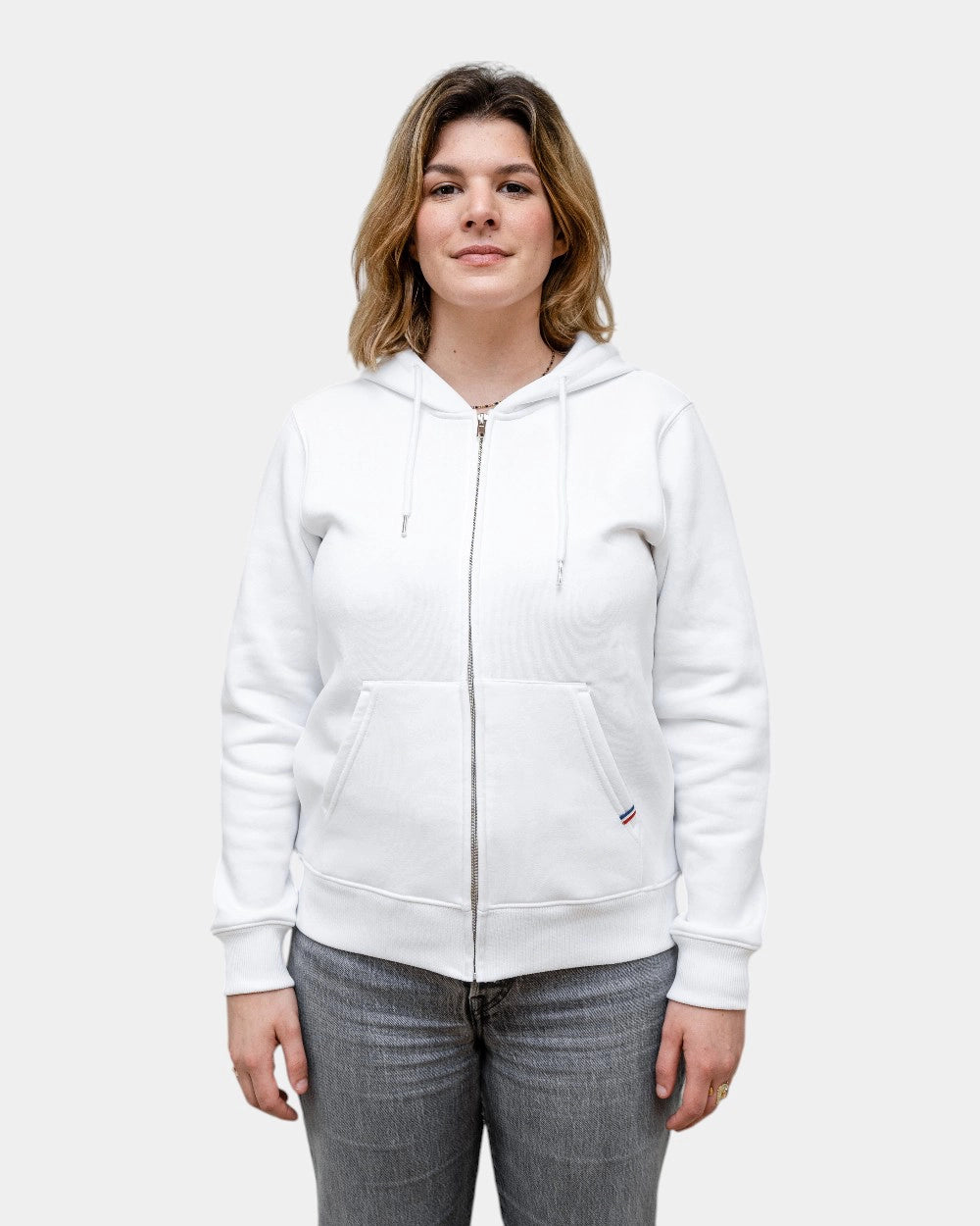 Hoodie femme molletonné zippé à personnaliser