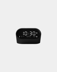 Lampe-réveil aluminium Lexon Ray Clock à personnaliser - Matt Black
