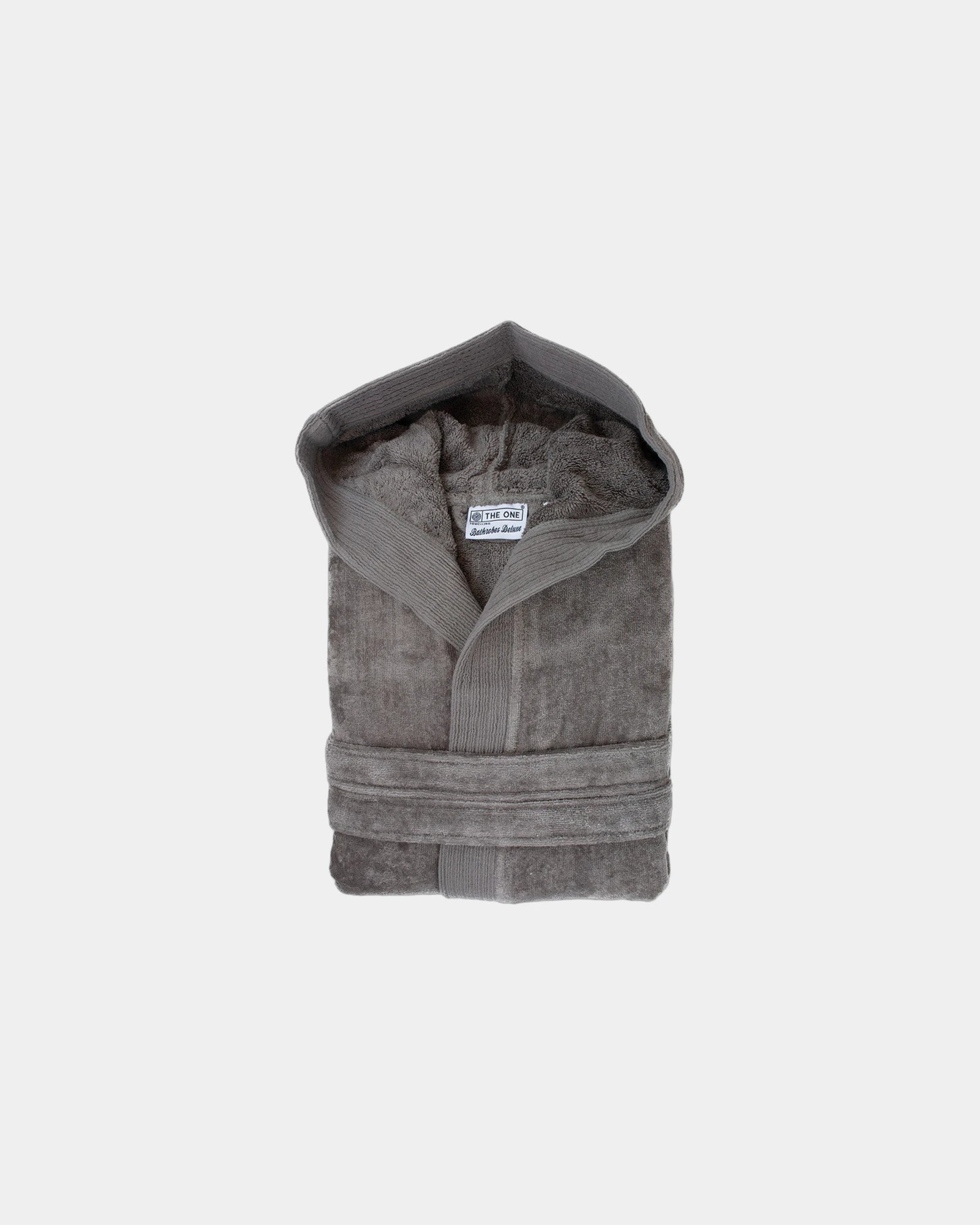 Peignoir capuche coton velours 450g/m² à personnaliser - Taupe