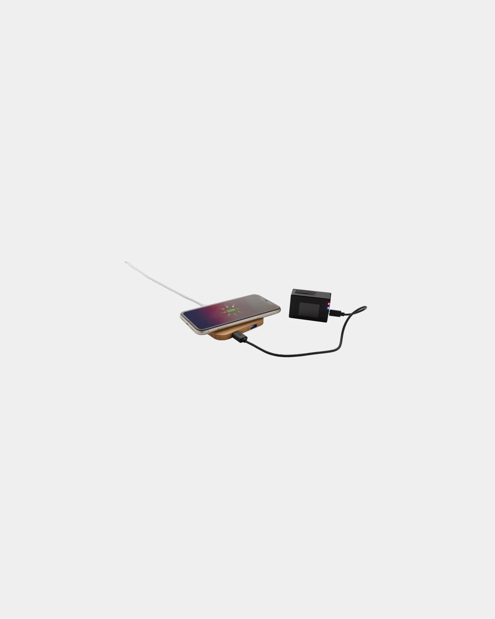 Chargeur sans fil 10W bambou FSC® à personnaliser - 1
