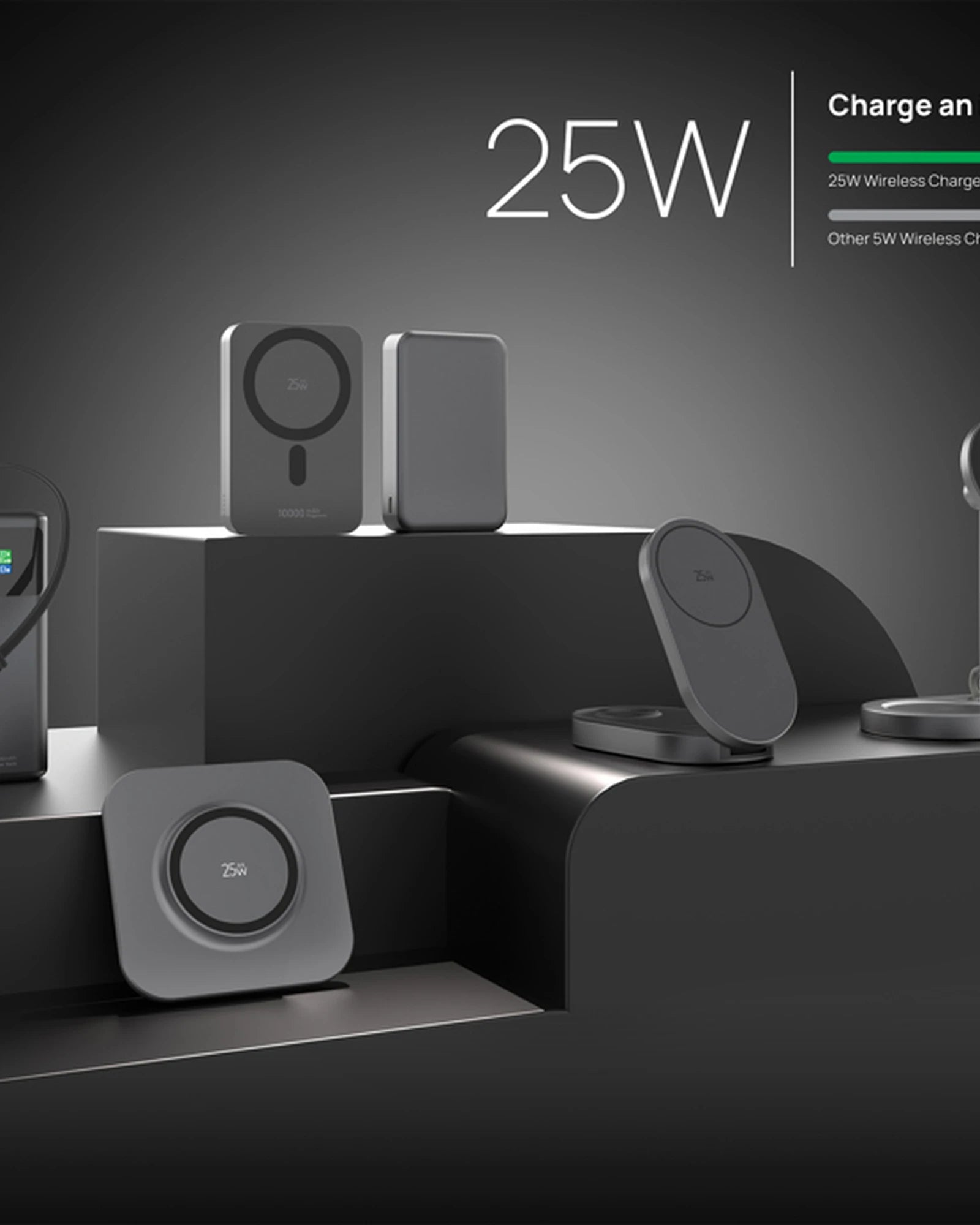 Chargeur 25W sans fil et pliable Quantum à personnaliser - 8