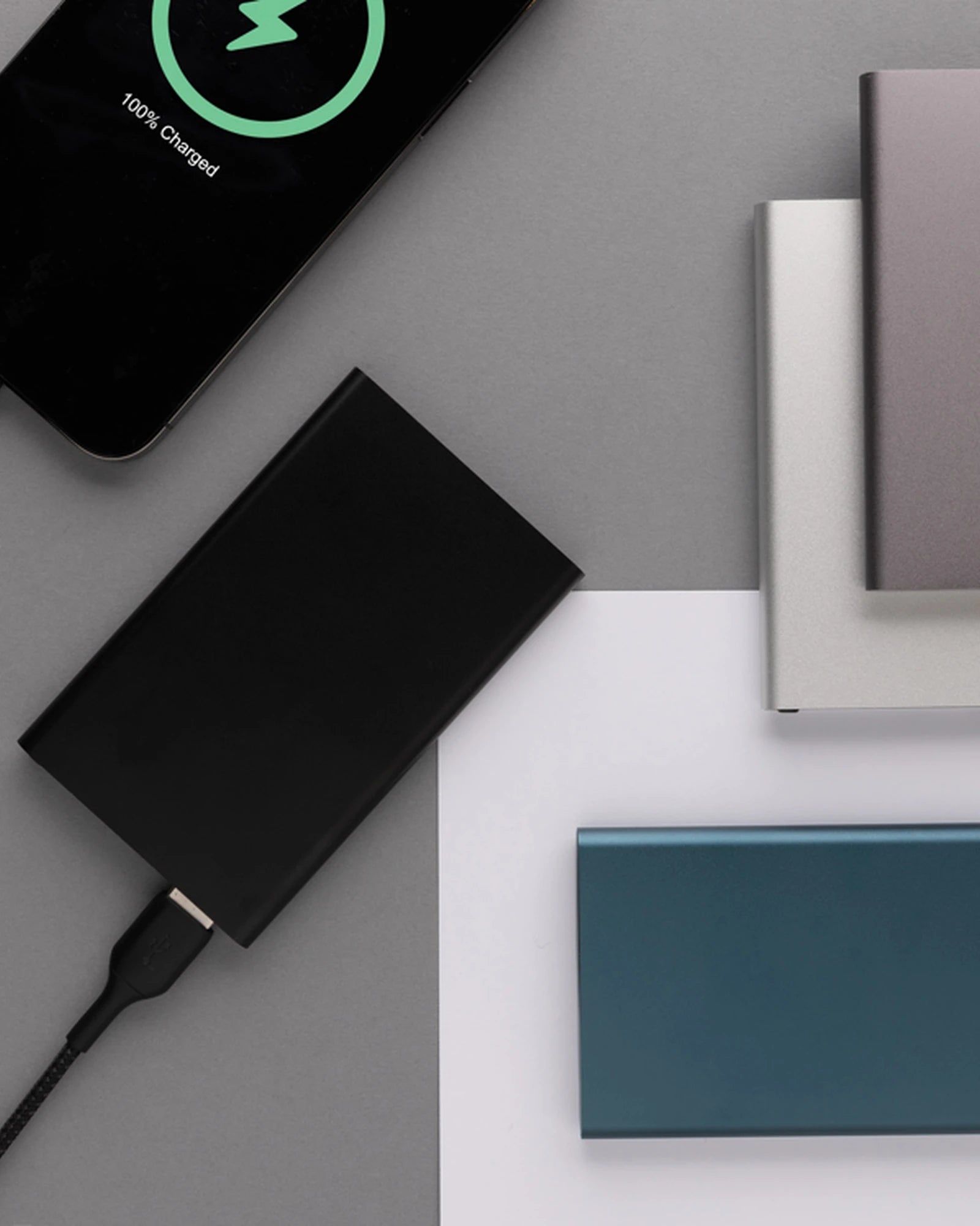 Powerbank 4000mAh en plastique recyclé à personnaliser - 18