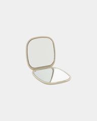 Miroir de poche recyclé RCS Reflecta à personnaliser - Beige