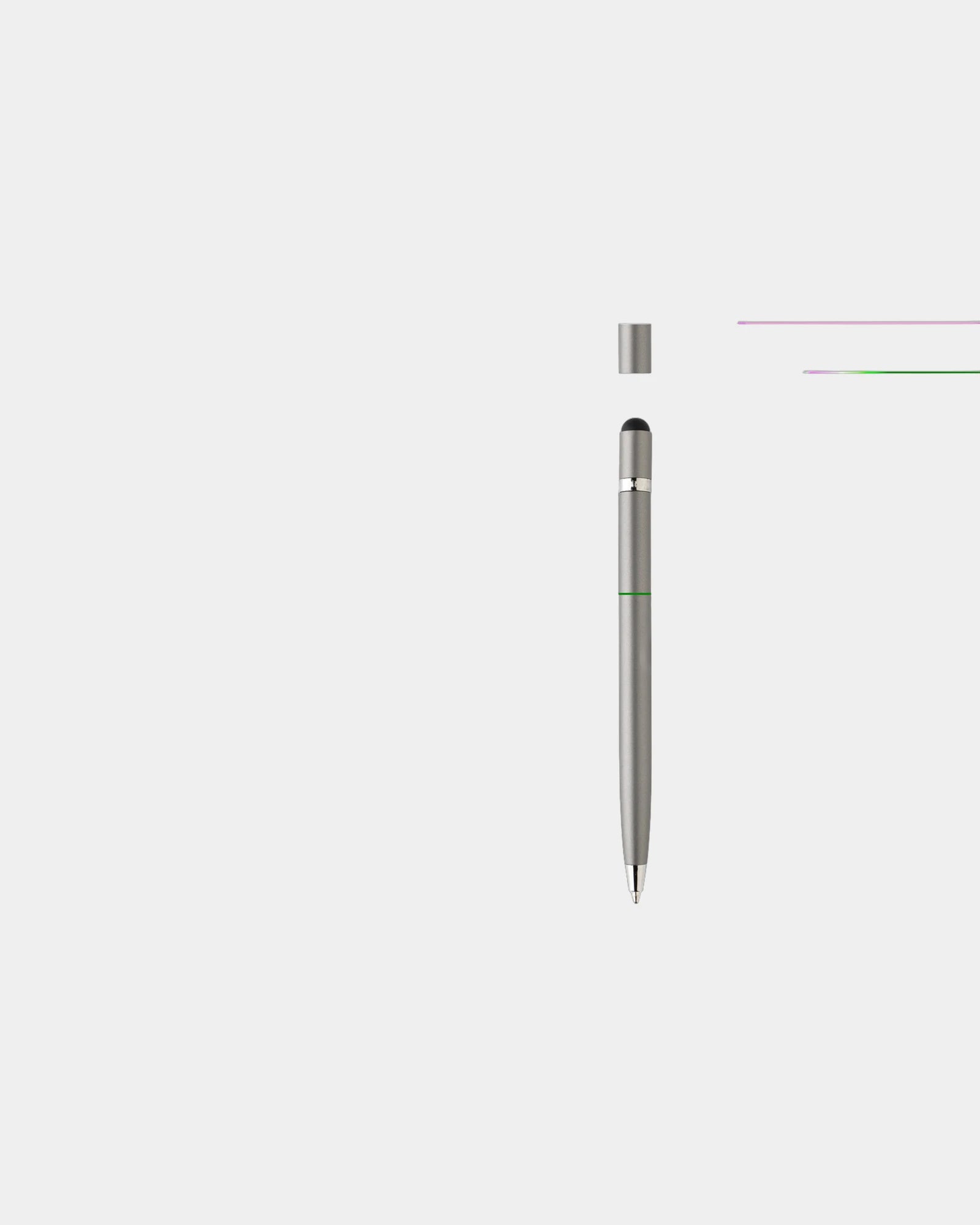 Stylo en métal épuré à personnaliser - Argent
