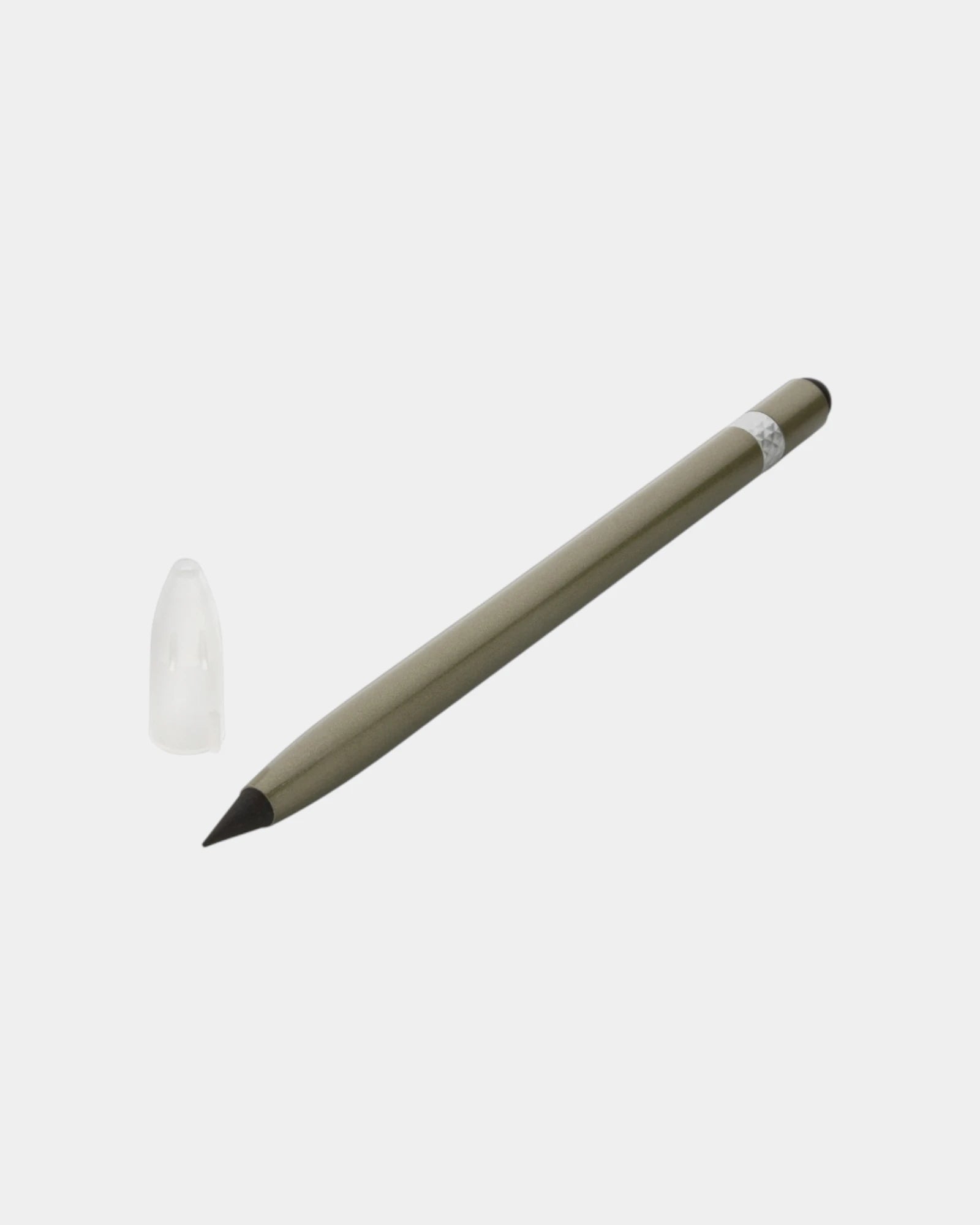 Crayon infini aluminium avec gomme à personnaliser - Vert