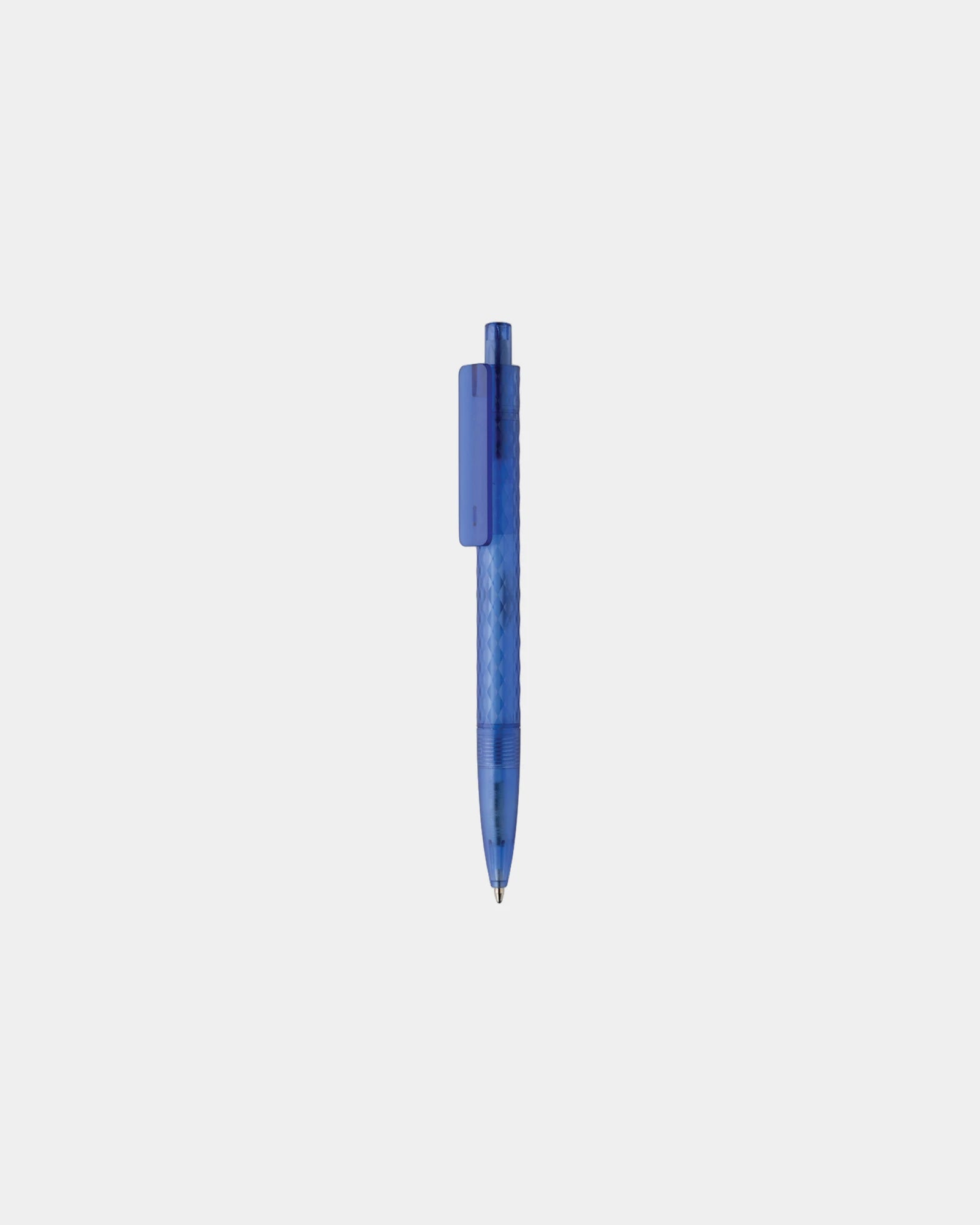 Stylo en plastique recyclé GRS X3 à personnaliser - Bleu