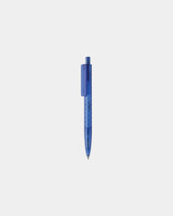 Stylo en plastique recyclé GRS X3 à personnaliser - Bleu