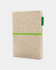 Carnet A5 en jute et bambou à personnaliser