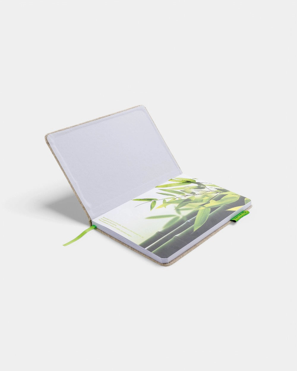 Carnet A5 en jute et bambou à personnaliser