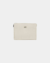 Housse ordinateur coton bio Hindbag Léo 15" à personnaliser - Ecru