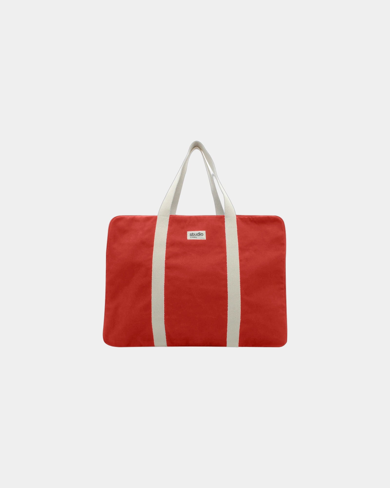Sac de voyage coton bio Hindbag Gabriel à personnaliser - Red