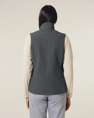 Bodywarmer softshell écoresponsable pour femme à personnaliser