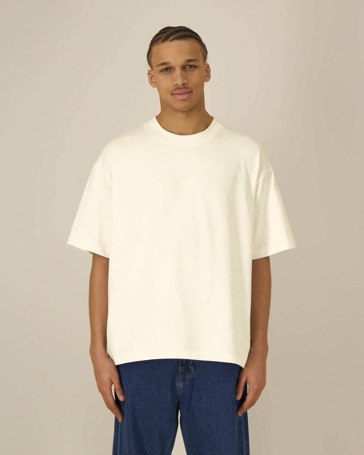 T-shirt épais unisexe Asher en coton bio à personnaliser