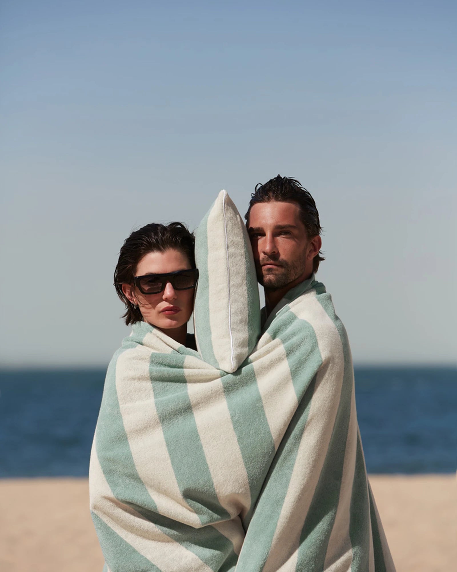 Serviette de plage XXL 170x170 Rayures Riviera à personnaliser - 23