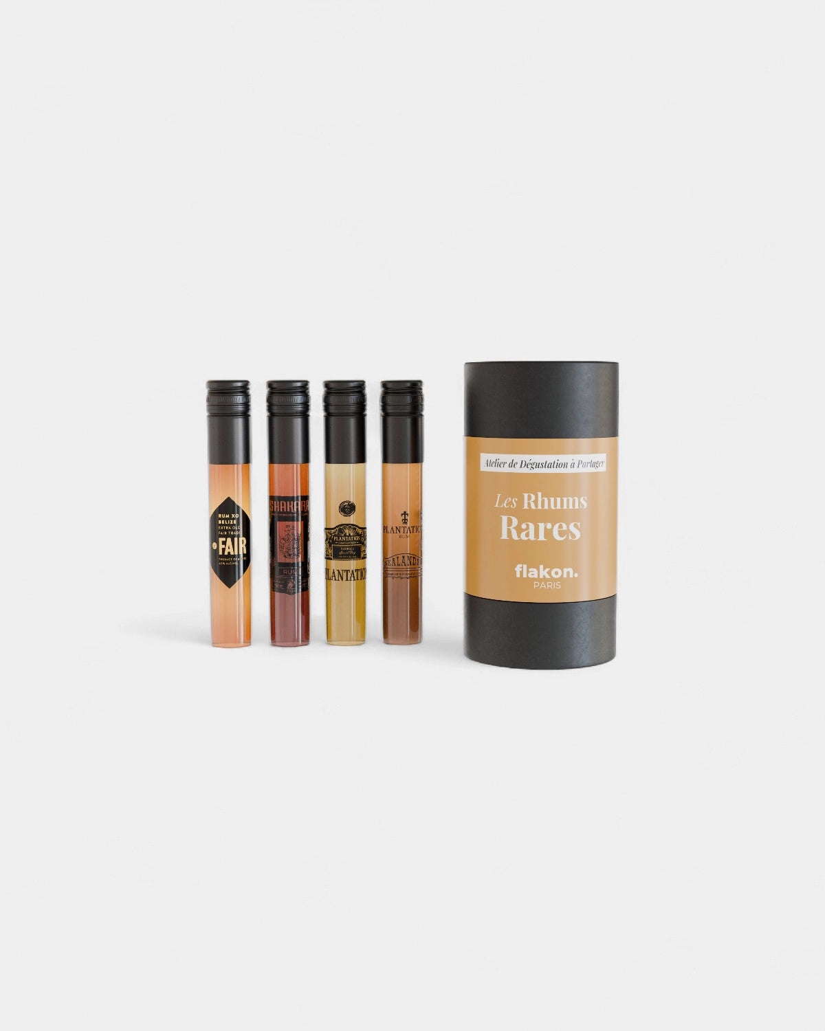 Coffret dégustation 4 flacons spiritueux à personnaliser