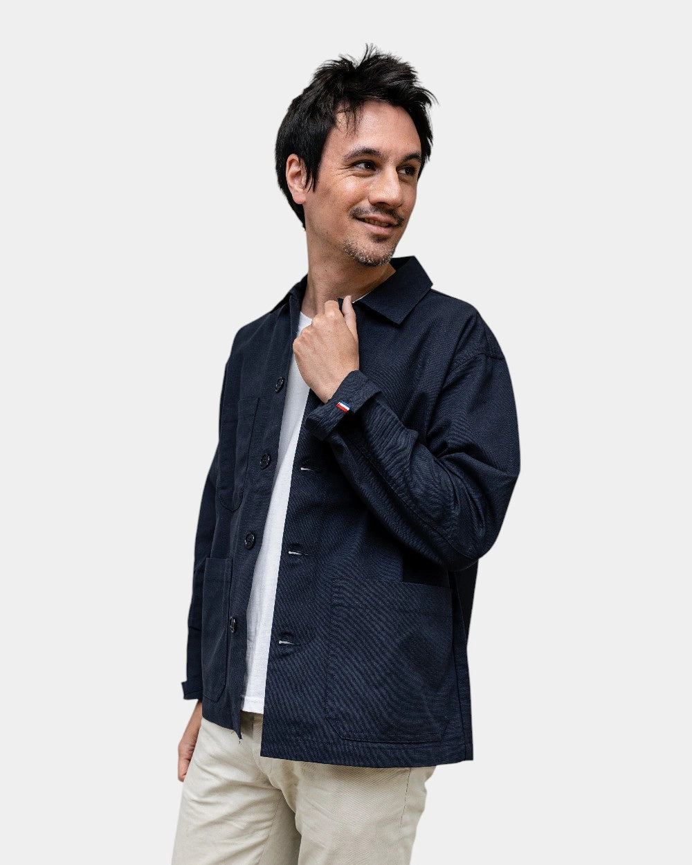 Sur-chemise en toile unisexe à personnaliser