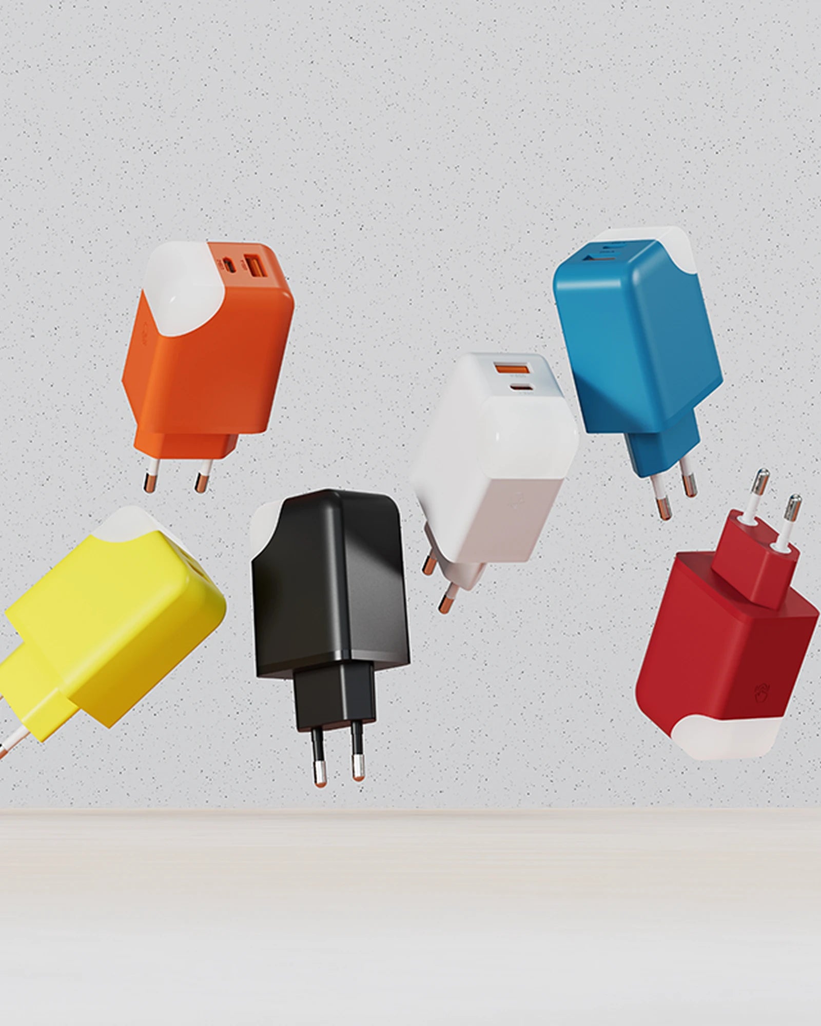 Adaptateur secteur double ports USB C et A 65W à personnaliser - 24