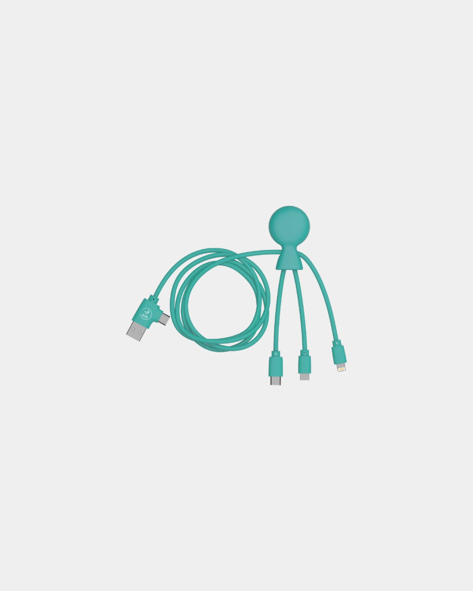 Câble de charge multi-connecteurs 1m à personnaliser - Menthe