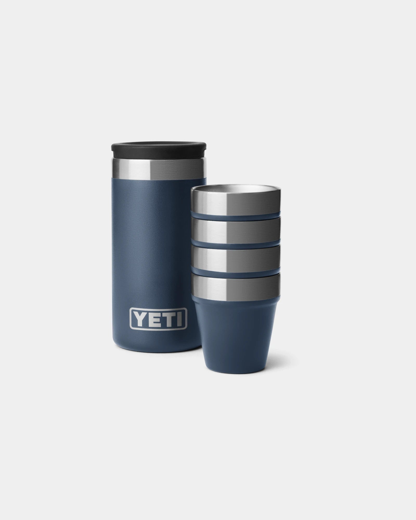 Verres à shot inox isolés Yeti 48ml à personnaliser - Navy