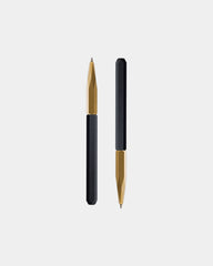 Mechanical Pencil - Raw Brass & Aluminium - Black & Raw Brass