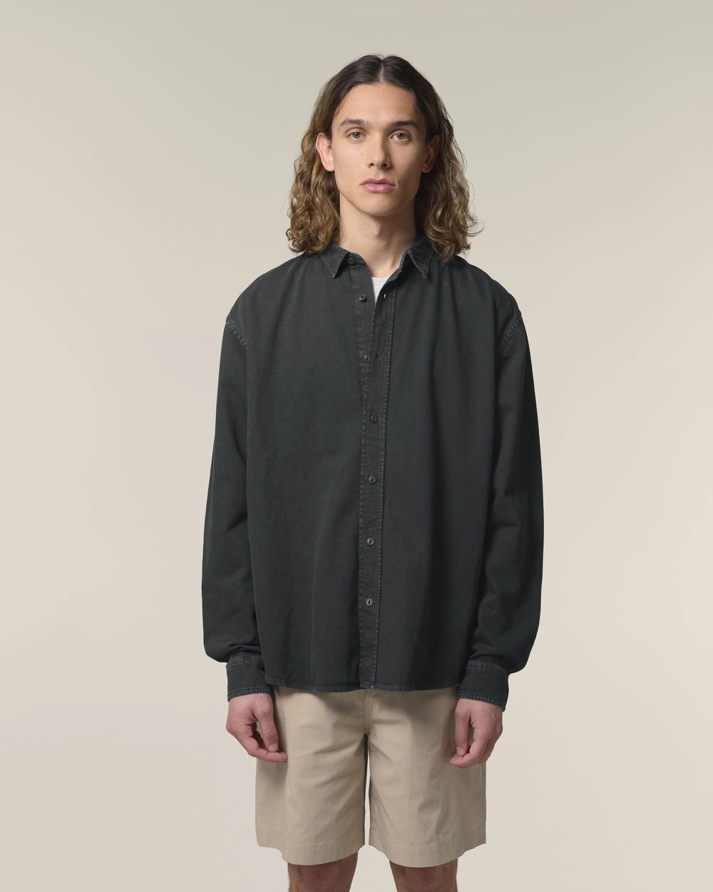 Chemise Worker unisexe relaxed à personnaliser