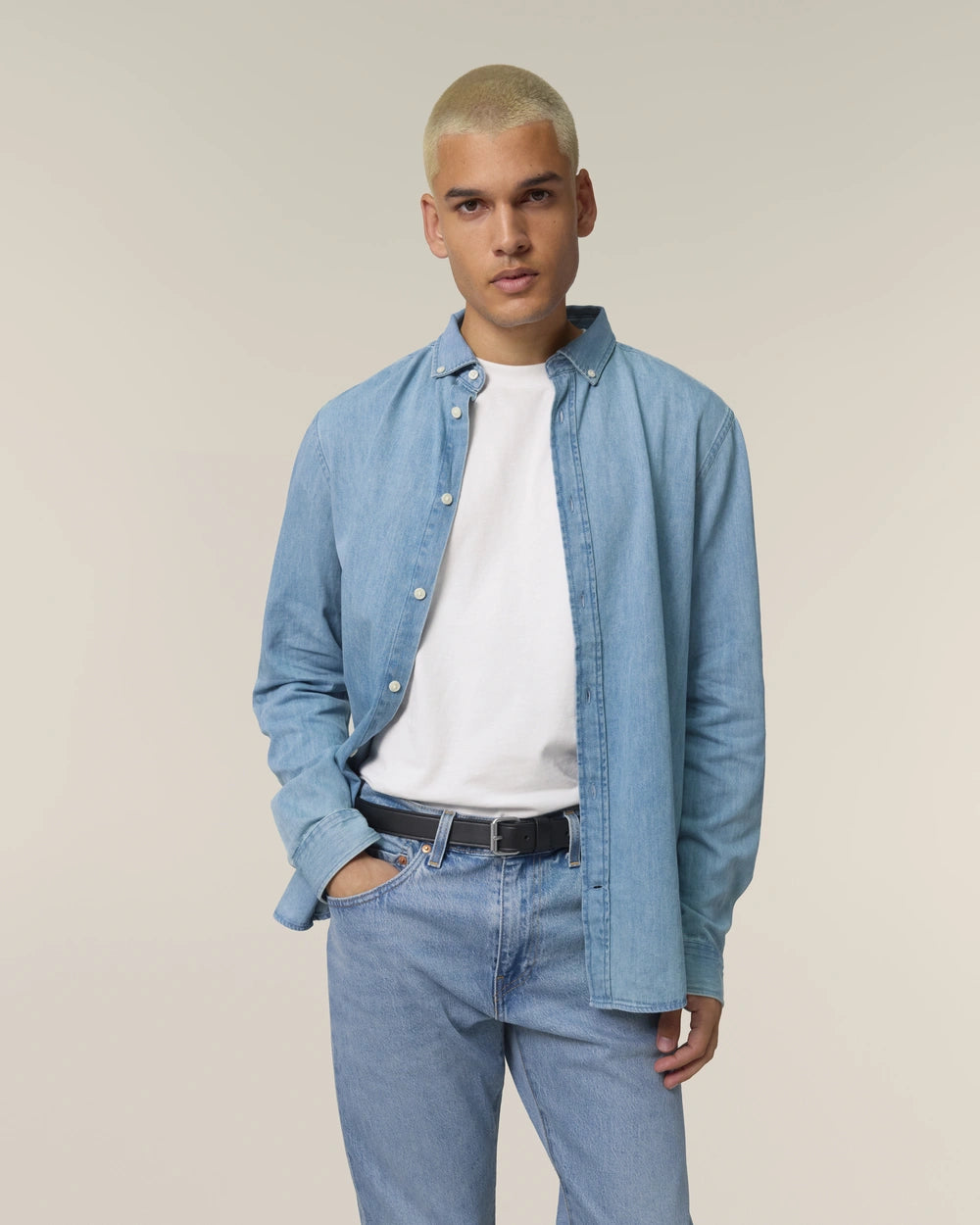 Chemise Stanley Denim à personnaliser