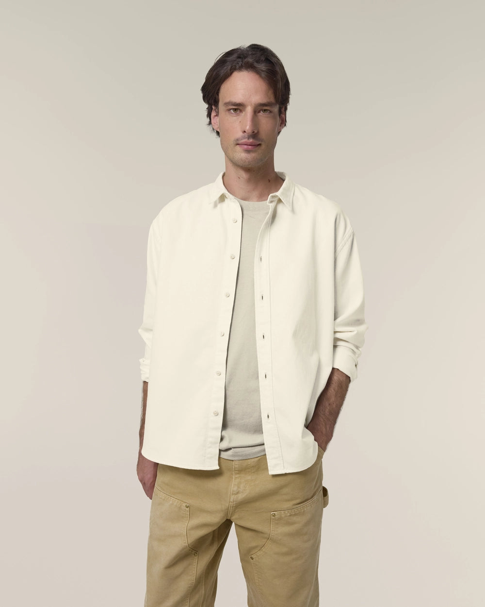 Chemise Worker unisexe relaxed à personnaliser