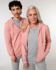 Sweat zippé unisexe personnalisable en coton bio