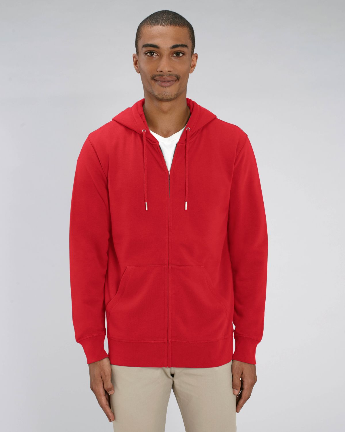 Sweat zippé unisexe personnalisable en coton bio