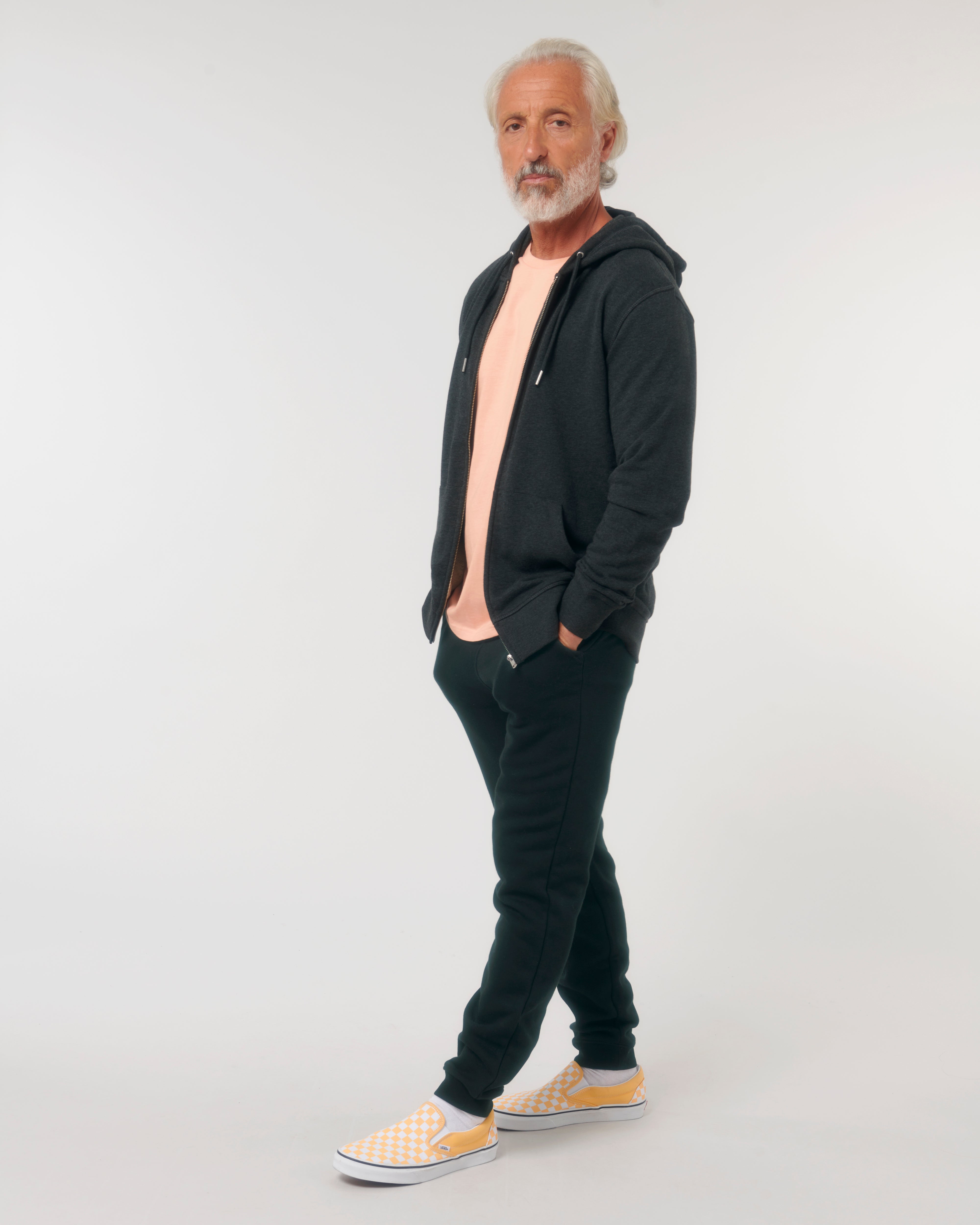 Sweat zippé unisexe personnalisable en coton bio
