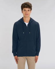 Sweat zippé unisexe personnalisable en coton bio