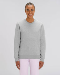 Sweat premium col rond unisexe en coton bio à personnaliser