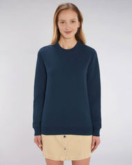 Sweat premium col rond unisexe en coton bio à personnaliser