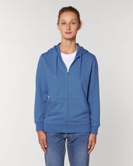 Sweat zippé unisexe personnalisable en coton bio